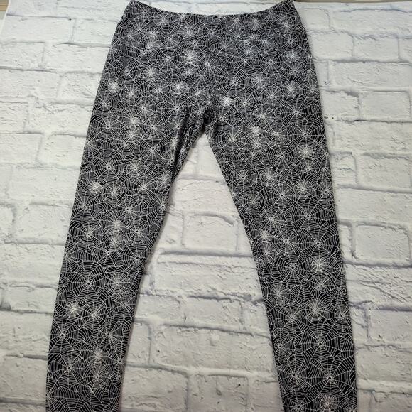 Halloween Goth Spiderweb Leggings size L/XL - Picture 8 of 11